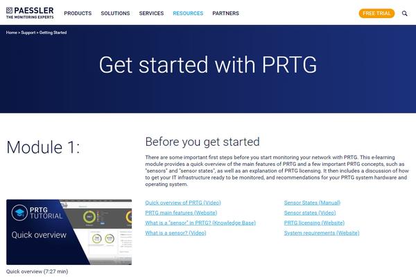 PRTG Getting started